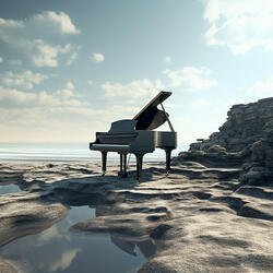 Piano Mirrors Ocean Calm