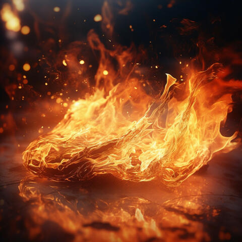 Warm Fire Study: Soothing Flames for Focus