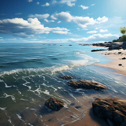 Ocean's Concentrated Wave Harmony