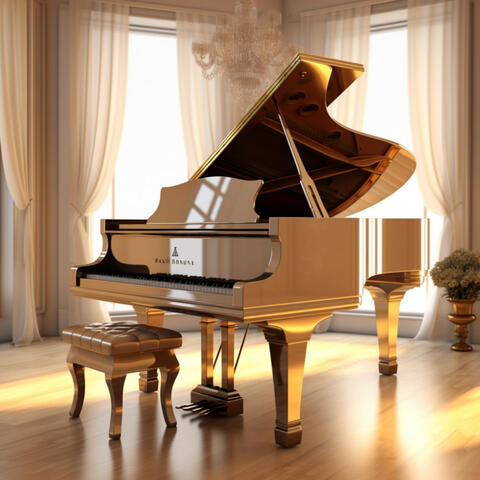 Piano Elegance: Graceful Chords Embrace