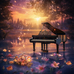 Serene Evening Piano Hues