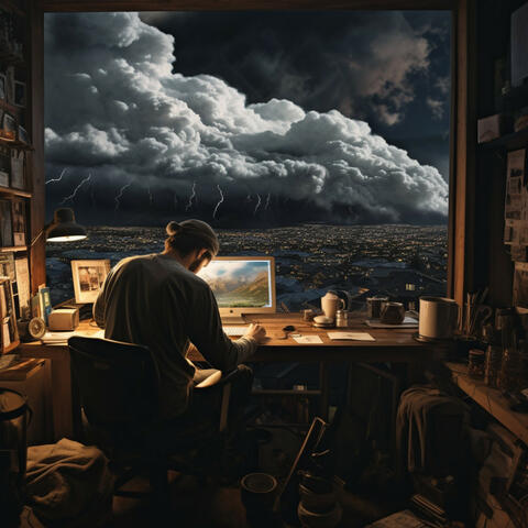 Día De Trabajo Tranquilo Con Las Gotas Del Piano Lluvioso