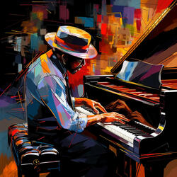 Jazz Piano Reflective Echo
