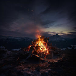 Fireside Contemplation in Calmness