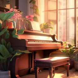 Soothing Piano Caress in Night's Hush