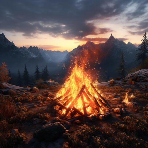 Firelight Echoes: Calming Tunes for Relaxation
