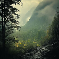 Drizzling Serenity: Rain's Soft Touch