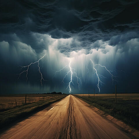 Cats' Soothing Thunder: Gentle Storm Ambience