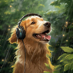 Dogs Serene Rainy Evening