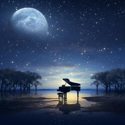 Piano Under Moonlit Skies