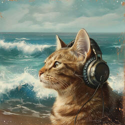 Cats Peaceful Sea
