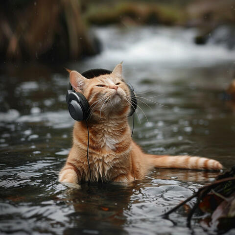 Feline Rivers: Cats Calm Water Harmonies