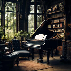 Study Piano Night Waves