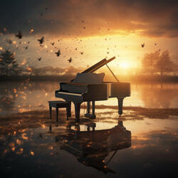 Piano Delight in Night Sky