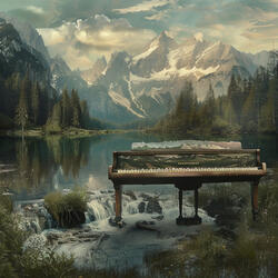 Sinfonía Oceánica Crepuscular Del Piano