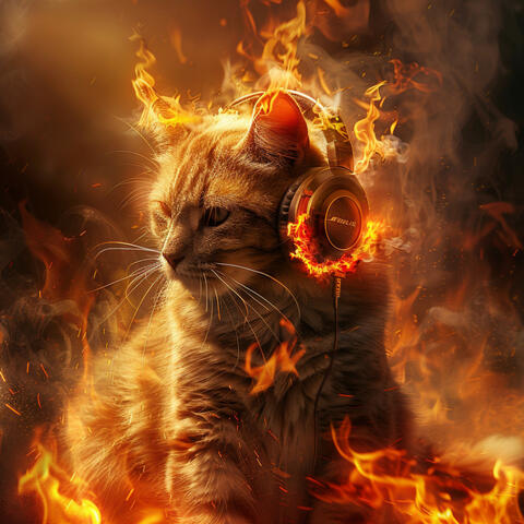 Whiskers and Fire: Cats Soothing Sounds