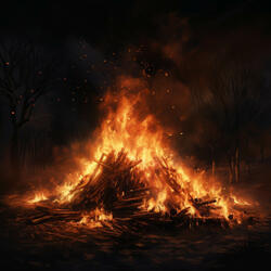 Warmth of Fire's Soothing Sleep