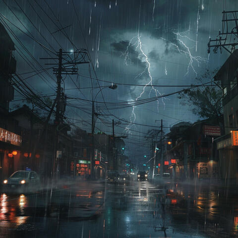 Meditative Binaural Rain with Thunder Sounds