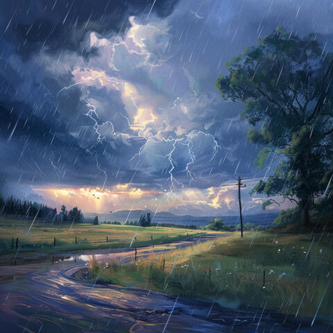 Binaural Rain and Gentle Thunder for Relaxation