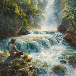 Sound Waves Stream Calm