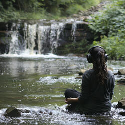 River's Soothing Embrace Music