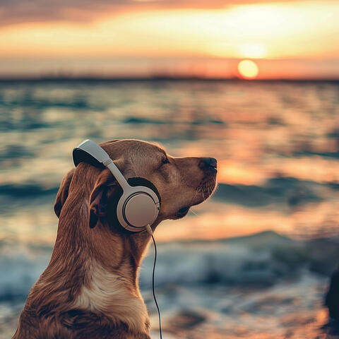 Barking Waves: Dogs Ocean Play