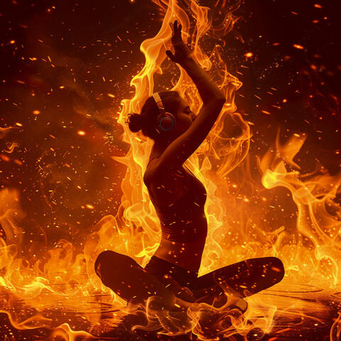 Fiery Balance: Yoga Flame Rhythms