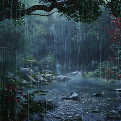 Rain's Gentle Rhythm Promotes Rest