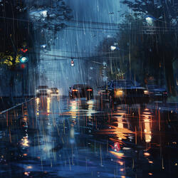 Tranquil Raindrops Fall on Dreamland