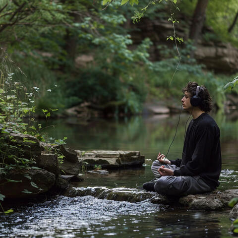 Gentle River Lull: Binaural Relaxation Melodies