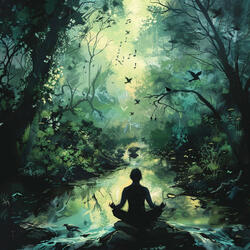 Meditation Among Serene Chirps