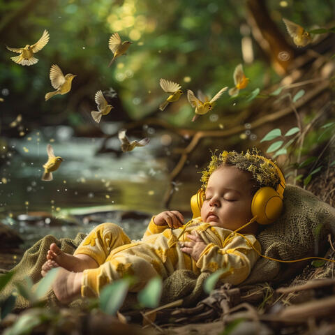 Creek Lullabies for Baby Sleep: Binaural Birds Harmonies - 92 96 Hz