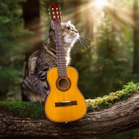 Feline Guitar Breezes: Forest Sounds for Cats