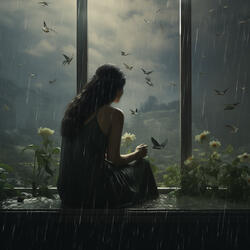 Serene Raindrops in Symphony's Embrace