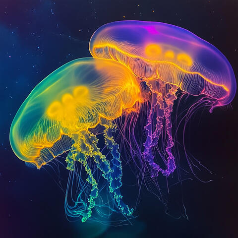 ! ! ! ! ! ! ! ! ! Ocean Magical Jellyfish PeacefulMeditationSleep