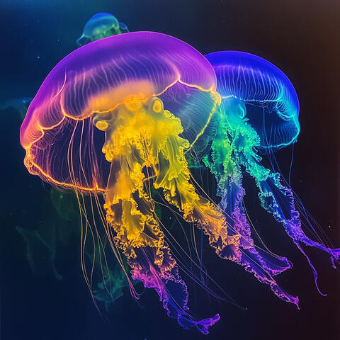 ! ! ! ! ! ! ! ! ! Ocean Magical Jellyfish PeacefulMeditationSleep Underwater