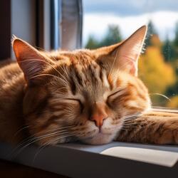 The Calm of a Cat at Rest