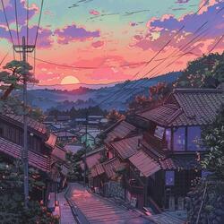 japan in the moonlight