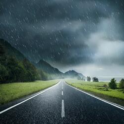 Moonlit Leaves Over Sleeping Hills