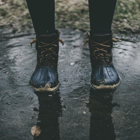 Serenade of Droplets: Rain on Puddle for Meditation