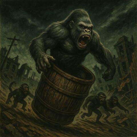 Gorilla in a Barrel