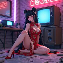 Rose in Neon