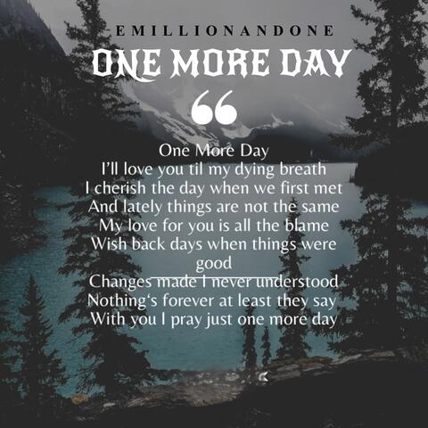 ONE MORE DAY