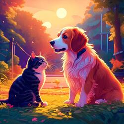 Pets Relax to Melody