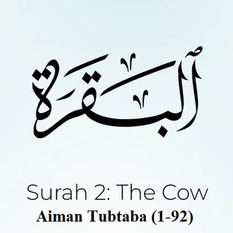 Quran: 02 Surat Al-Baqara (The Cow) 1-92 | Aiman Tubtaba | Qaloon