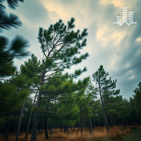 Windy Netherlands Pine Forest