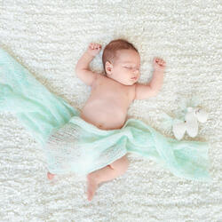 Baby's Slumber in Clouds