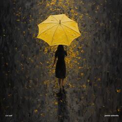 yellow umbrella