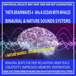 Theta Brainwaves 4 - 8Hz & Ocean with Whales