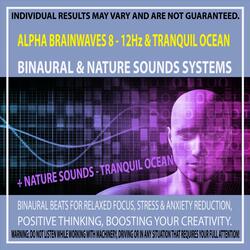 Alpha Brainwaves 8 - 12Hz & Tranquil Ocean